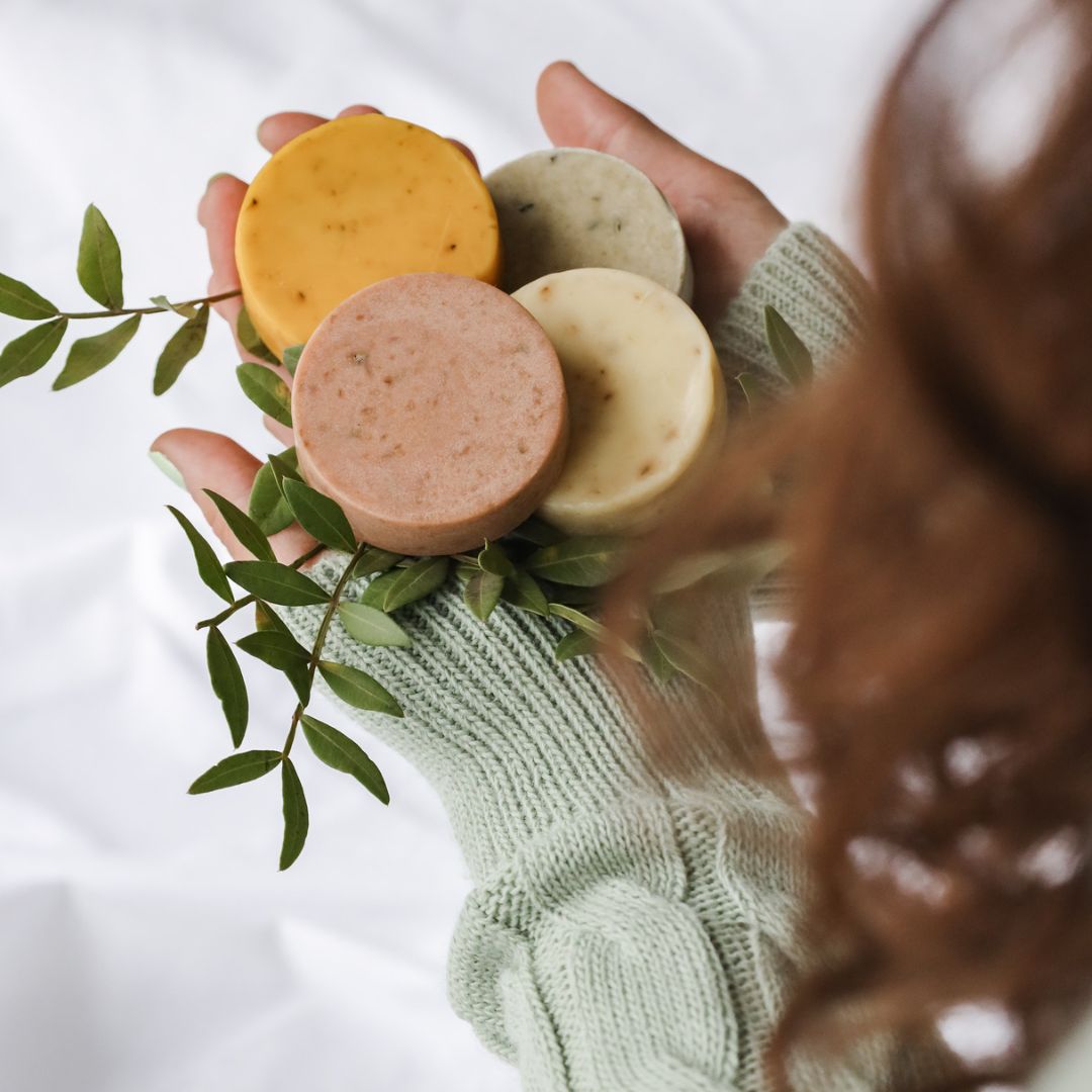 Hair soap - Pink clay & chamomile