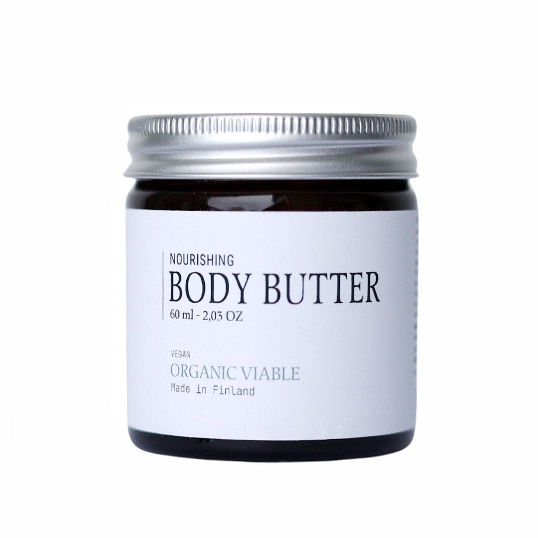 Vår ekologiska Body Butter är den ultimata lösningen för alla som söker ett kroppssmör som ger en härlig silkeslen känsla till huden.