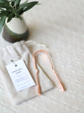 Copper tongue scraper