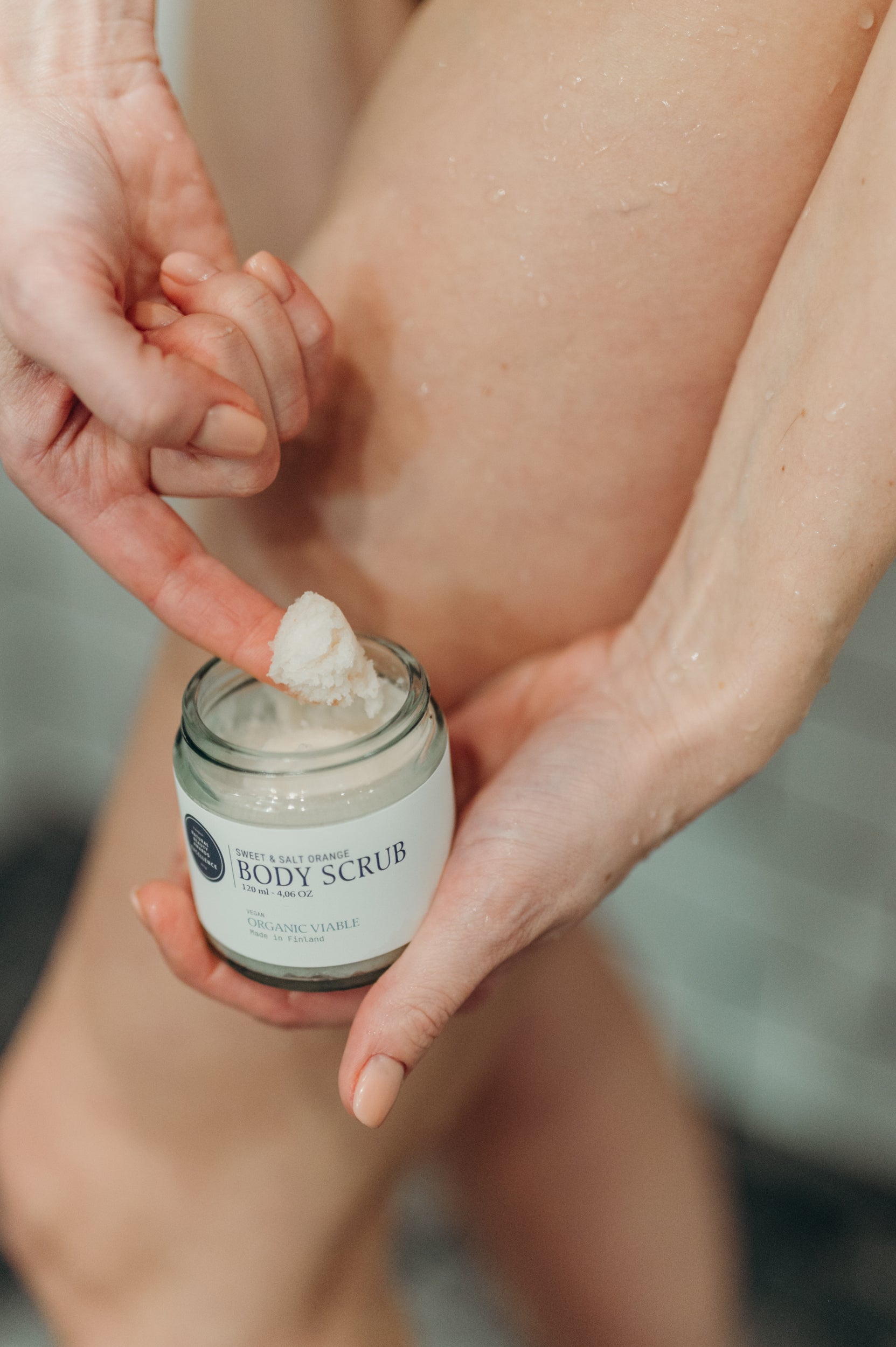 Salt body scrub