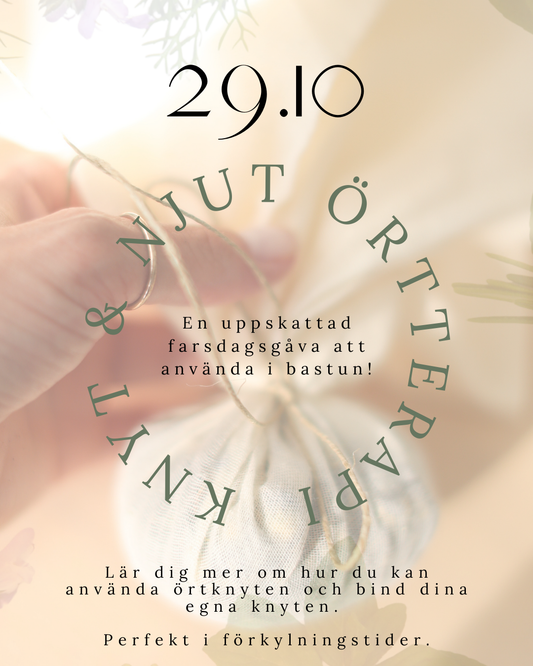 KNYT & NJUT ÖRTTERAPI 29.10 kl.16.30